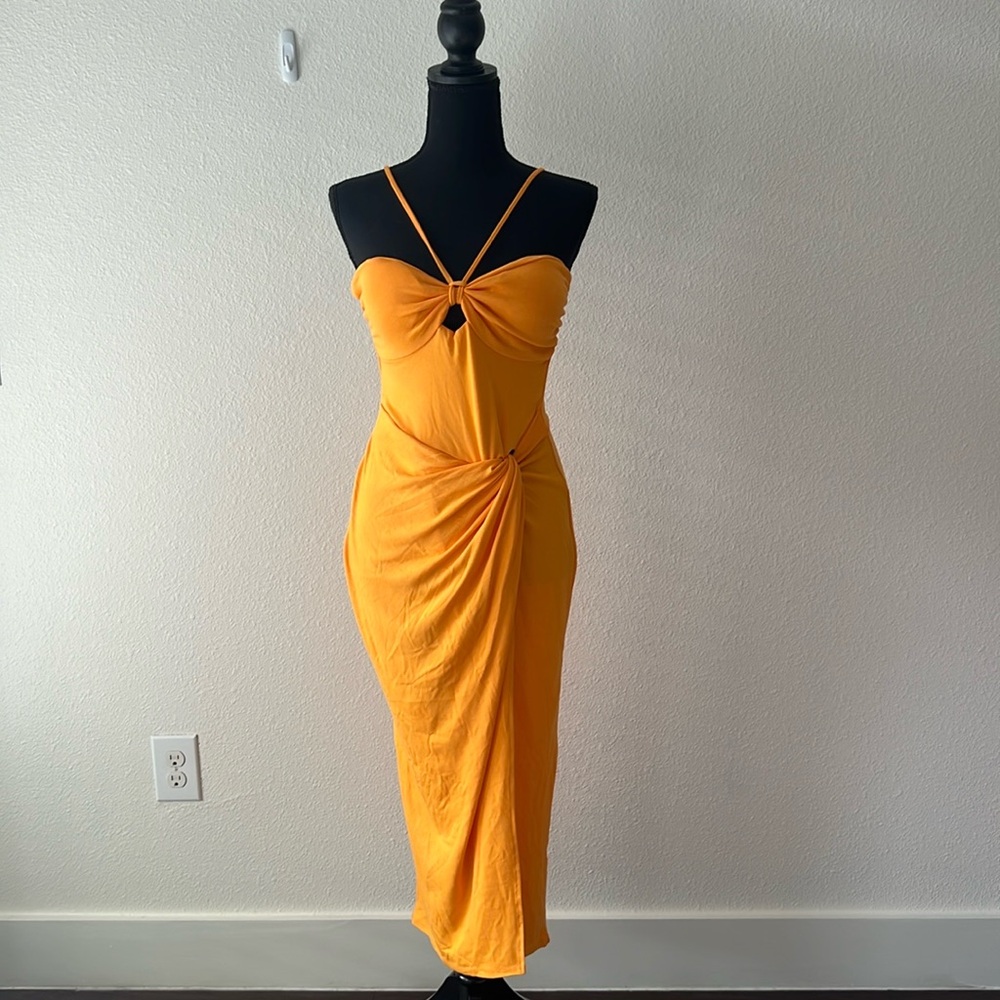 L*space Aya Midi Dress Taramind-Tamarind Size Medium - Picture 2 of 7